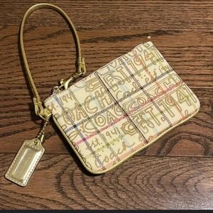 Coach Leather Wristlet 6” X 4” Coach EST 1941